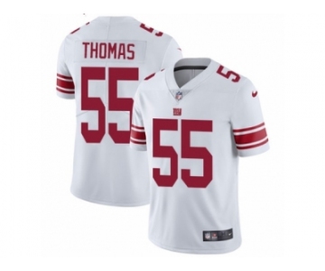 Men's Nike New York Giants #55 J.T. Thomas Vapor Untouchable Limited White NFL Jersey