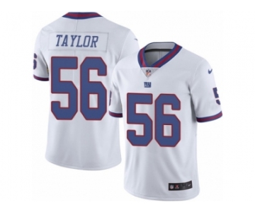 Men's Nike New York Giants #56 Lawrence Taylor Limited White Rush NFL Jersey