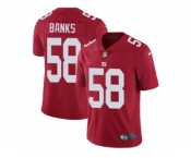Men's Nike New York Giants #58 Carl Banks Vapor Untouchable Limited Red Alternate NFL Jersey