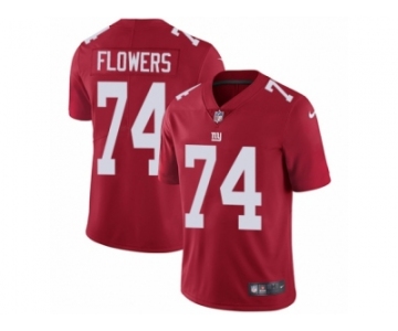 Men's Nike New York Giants #74 Ereck Flowers Vapor Untouchable Limited Red Alternate NFL Jersey
