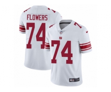 Men's Nike New York Giants #74 Ereck Flowers Vapor Untouchable Limited White NFL Jersey
