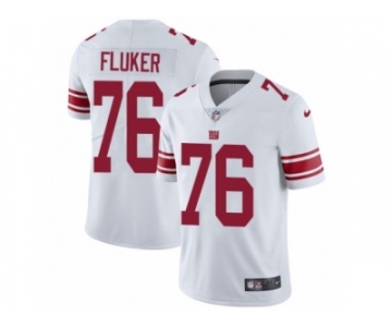 Men's Nike New York Giants #76 D.J. Fluker Vapor Untouchable Limited White NFL Jersey