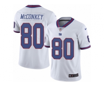 Men's Nike New York Giants #80 Phil McConkey Limited White Rush NFL Jersey