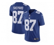 Men's Nike New York Giants #87 Sterling Shepard Vapor Untouchable Limited Royal Blue Team Color NFL Jersey