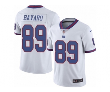 Men's Nike New York Giants #89 Mark Bavaro Limited White Rush NFL Jersey