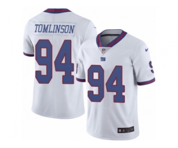 Men's Nike New York Giants #94 Dalvin Tomlinson Limited White Rush NFL Jersey