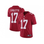 Nike New York Giants #17 Kyle Lauletta Red Alternate Men Stitched NFL Vapor Untouchable Limited Jersey