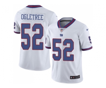 Nike New York Giants #52 Alec Ogletree White Men Stitched NFL Limited Rush Jersey