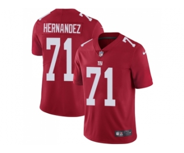 Nike New York Giants #71 Will Hernandez Red Alternate Men Stitched NFL Vapor Untouchable Limited Jersey