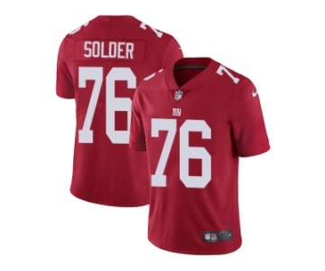 Nike New York Giants #76 Nate Solder Red Alternate Men Stitched NFL Vapor Untouchable Limited Jersey