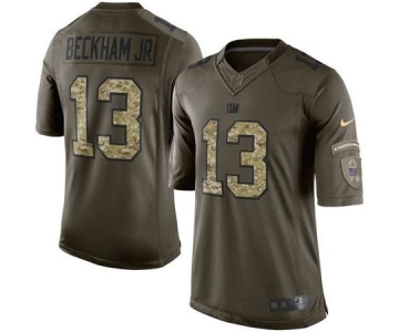 nike nfl jerseys new york giants #13 bedkhamjr army green[nike Limited Salute To Service]