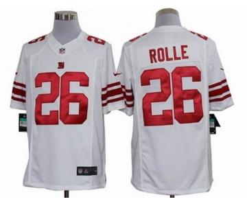 nike nfl jerseys new york giants #26 rolle white[nike limited]