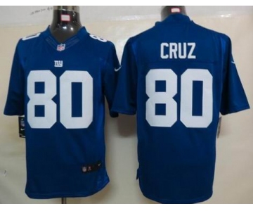 nike nfl jerseys new york giants #80 cruz blue[nike limited]