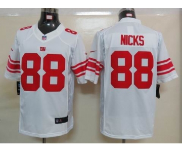 nike nfl jerseys new york giants #88 nicks white[nike limited]