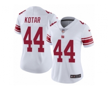 Women Nike New York Giants #44 Doug Kotar White Vapor Untouchable Limited Player NFL Jersey