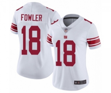 Women's New York Giants #18 Bennie Fowler White Vapor Untouchable Limited Player Football Jersey