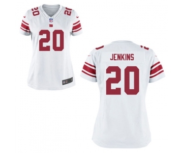 Women's New York Giants #20 Janoris Jenkins White Jersey