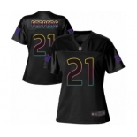 Women's New York Giants #21 Jabrill Peppers Game Black Fashion Football Jersey