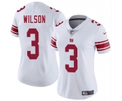 Women's New York Giants #3 Russell Wilson White 2025 Vapor Untouchable Limited Stitched Jersey