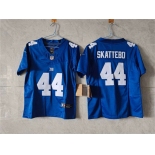Women's New York Giants #44 Cam Skattebo Blue F.U.S.E. Vapor Limited Stitched Jersey Women's New York Giants #44 Cam Skattebo Blue F.U.S.E. Vapor Limited Stitched Jersey