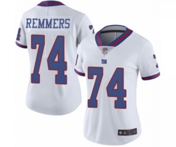Women's New York Giants #74 Mike Remmers Limited White Rush Vapor Untouchable Football Jersey