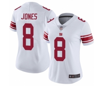 Women's New York Giants #8 Daniel Jones White Vapor Untouchable Limited Player Football Jersey