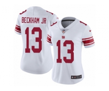 Women's Nike New York Giants #13 Odell Beckham Jr Vapor Untouchable Limited White NFL Jersey
