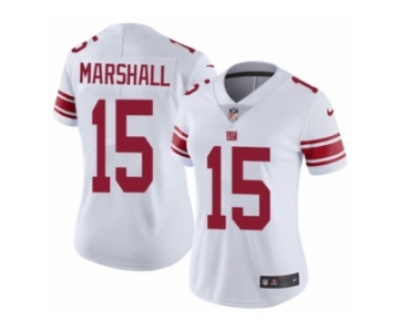 Women's Nike New York Giants #15 Brandon Marshall Vapor Untouchable Limited White NFL Jersey