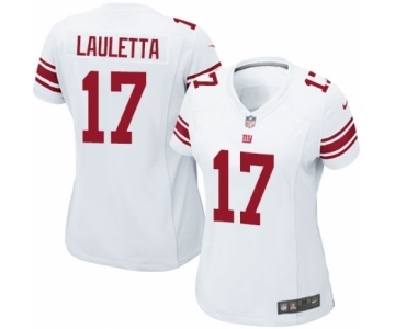 Women's Nike New York Giants #17 Kyle Lauletta Game White NFL Jersey