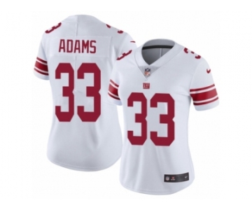 Women's Nike New York Giants #33 Andrew Adams Vapor Untouchable Limited White NFL Jersey