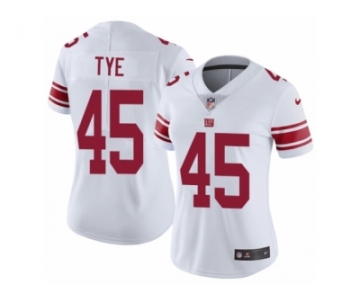 Women's Nike New York Giants #45 Will Tye Vapor Untouchable Limited White NFL Jersey
