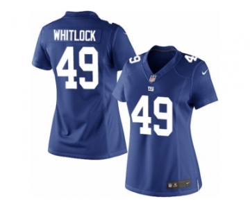 Women's Nike New York Giants #49 Nikita Whitlock Limited Royal Blue Team Color NFL Jersey