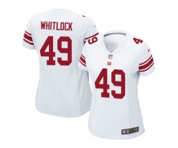 Women's Nike New York Giants #49 Nikita Whitlock Limited White NFL Jersey