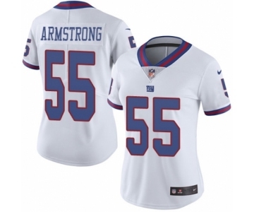 Women's Nike New York Giants #55 Ray-Ray Armstrong Limited White Rush Vapor Untouchable NFL Jersey