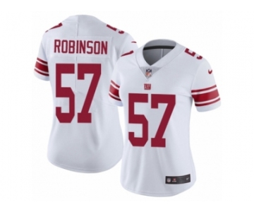 Women's Nike New York Giants #57 Keenan Robinson Vapor Untouchable Limited White NFL Jersey