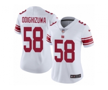 Women's Nike New York Giants #58 Owa Odighizuwa Vapor Untouchable Limited White NFL Jersey