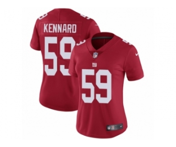 Women's Nike New York Giants #59 Devon Kennard Vapor Untouchable Limited Red Alternate NFL Jersey