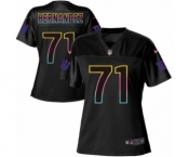 Women's Nike New York Giants #71 Will Hernandez Game Black Fashion NFL Jersey