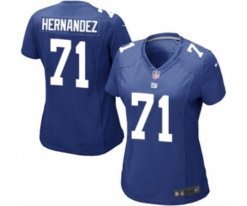 Women's Nike New York Giants #71 Will Hernandez Game Royal Blue Team Color NFL Jersey