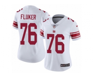 Women's Nike New York Giants #76 D.J. Fluker Vapor Untouchable Limited White NFL Jersey