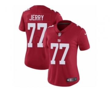 Women's Nike New York Giants #77 John Jerry Vapor Untouchable Limited Red Alternate NFL Jersey