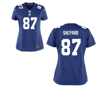 Women's Nike New York Giants #87 Sterling Shepard Royal Blue Team Color NFL Jersey