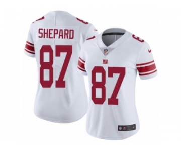 Women's Nike New York Giants #87 Sterling Shepard Vapor Untouchable Limited White NFL Jersey