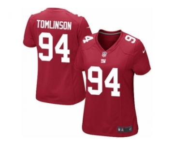 Women's Nike New York Giants #94 Dalvin Tomlinson Game Red Alternate NFL Jersey