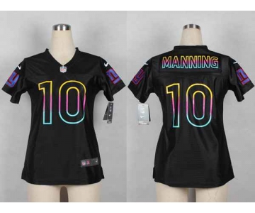 nike women nfl jerseys new york giants #10 eli manning black[nike fashion]