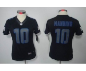 nike women nfl jerseys new york giants #10 manning black[nike impact limited]