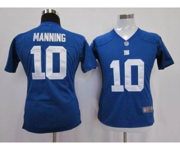 nike women nfl jerseys new york giants #10 manning blue[nike]