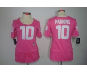 nike women nfl jerseys new york giants #10 manning pink[breast cancer awareness]