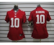 nike women nfl jerseys new york giants #10 manning red[nike limited]