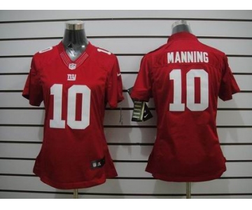 nike women nfl jerseys new york giants #10 manning red[nike limited]
